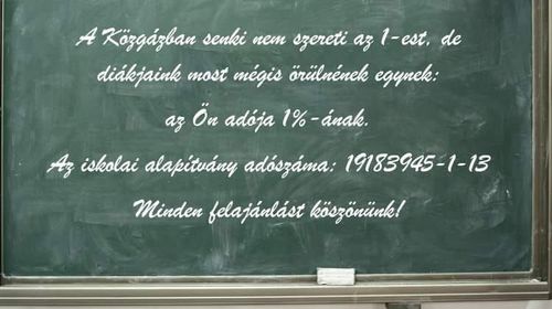 Adó 1%-ának felajánlása